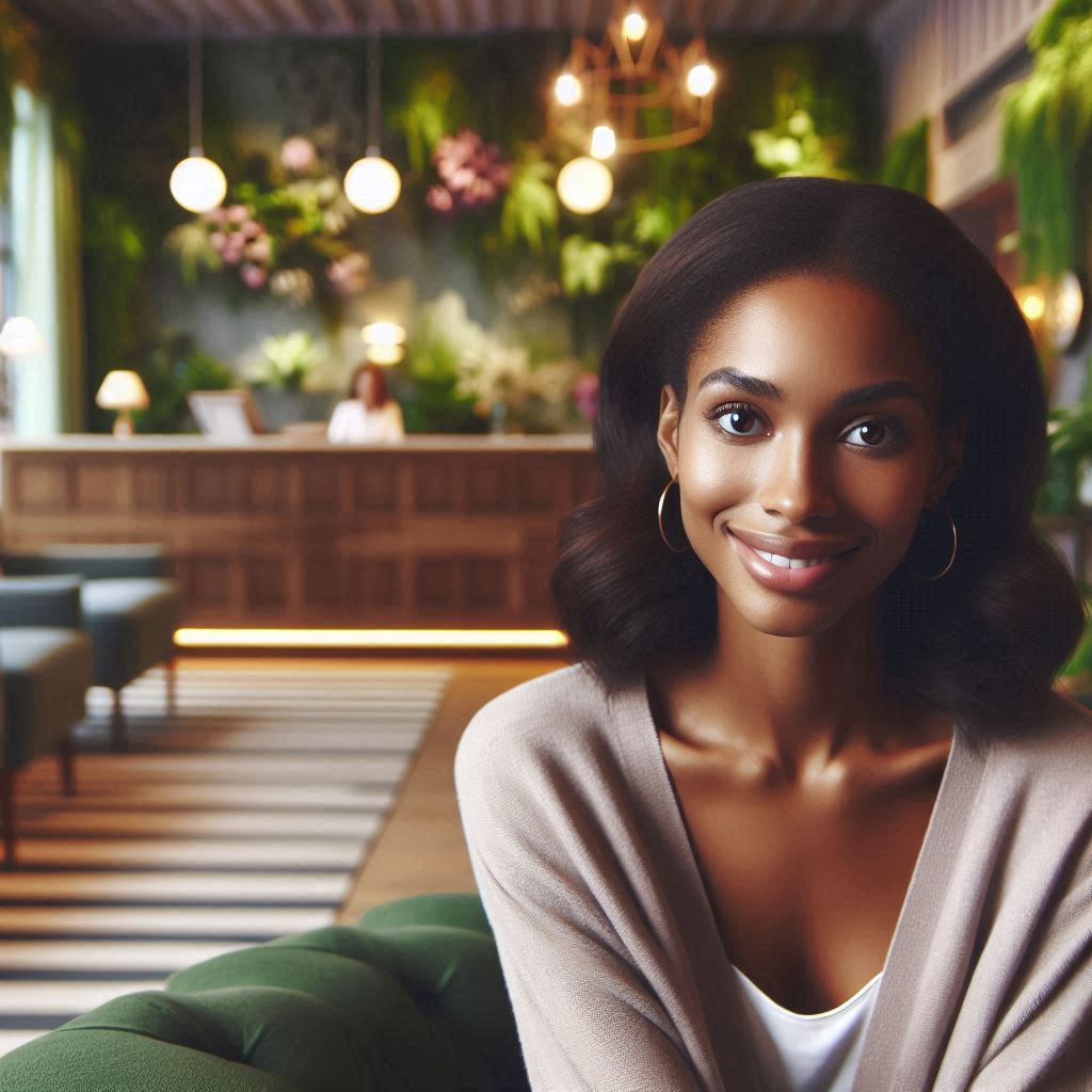 피부,체형관리 샵 배경