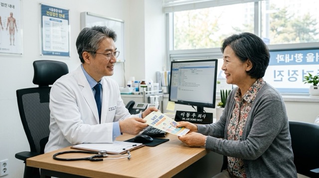 담도암 의사 상담 의료기관 방문 권고 이미지
