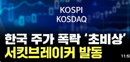 서킷브레이커 - 8월 5일 하락장