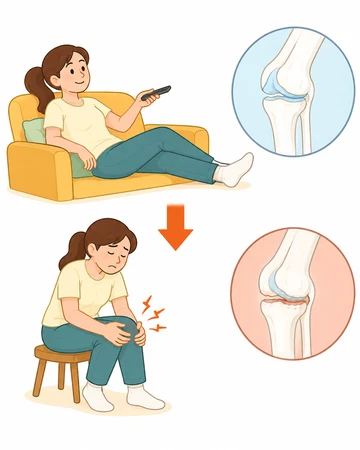 활동량 부족으로 관절이 뻣뻣한 상태18