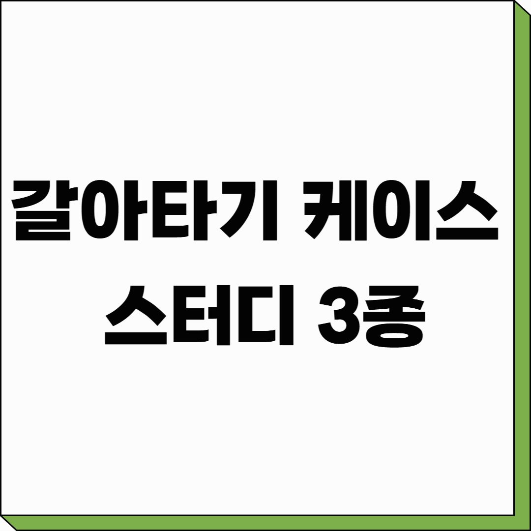 갈아타기 케이스 스터디 3종