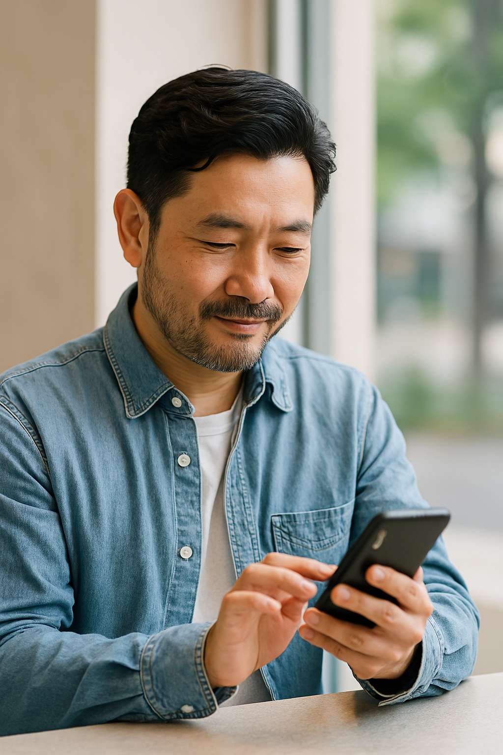 핸드폰하는 남자