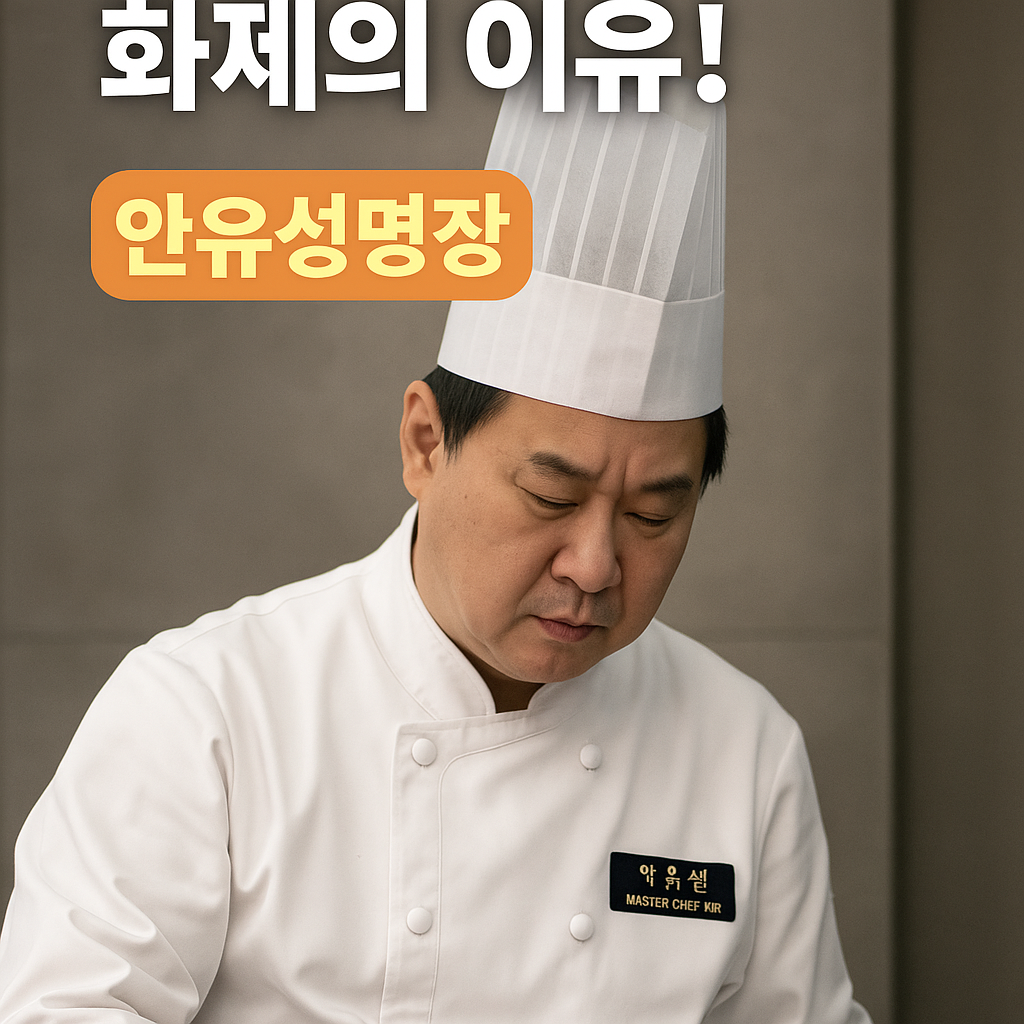 흑백요리사 안유성 명장이 주목받는 진짜 이유는 따로 있다!