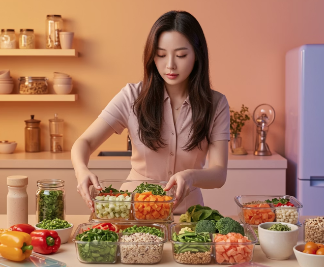 식이섬유 많은 음식으로 만든 식단 2