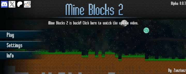 마인블럭스2-플래시게임-메인-화면