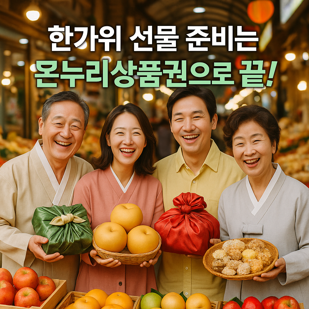 온누리상품권으로 한가위 선물 준비