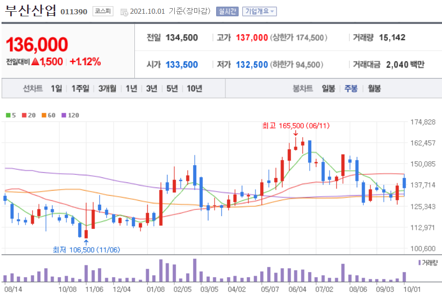 시멘트 관련주 대장주
