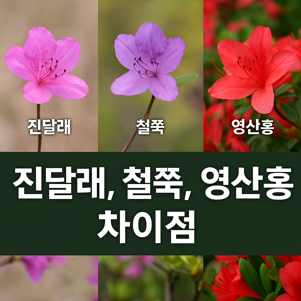 진달래철쭉영산홍차이점