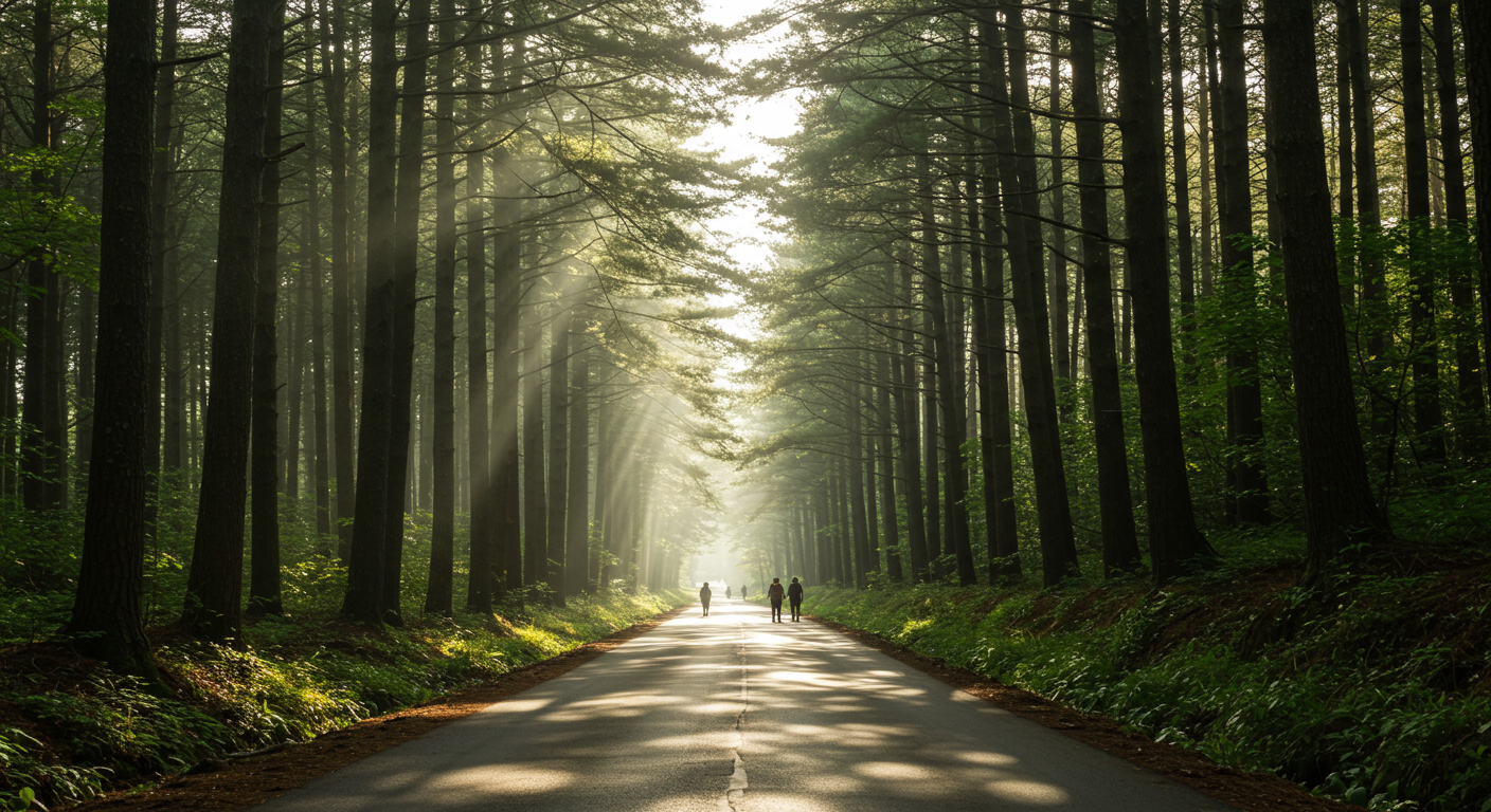 전북 부안 내소사 전나무숲길