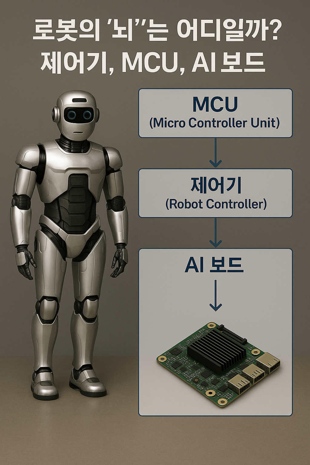 로봇 제어기, MCU, AI보드 구조