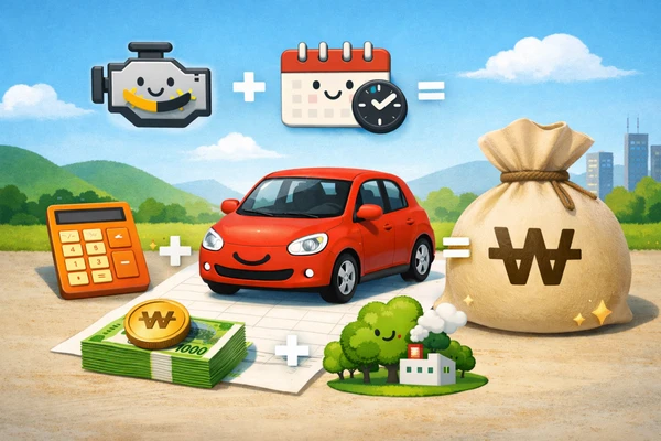 차량 세금 계산 이해용 이미지