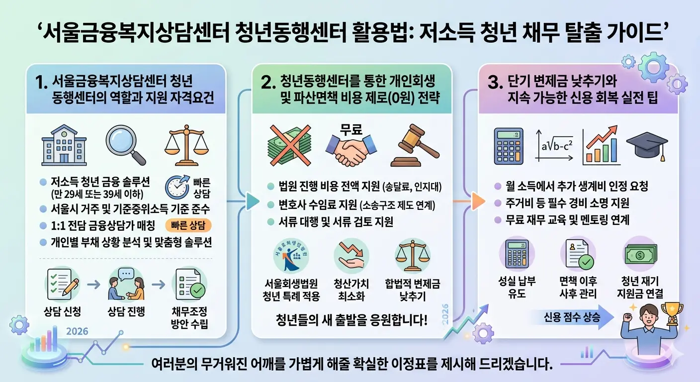 서울금융복지상담센터 청년동행센터 활용법