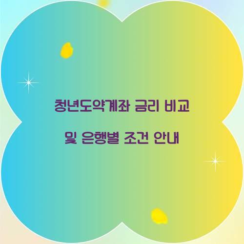 청년도약계좌 금리 비교