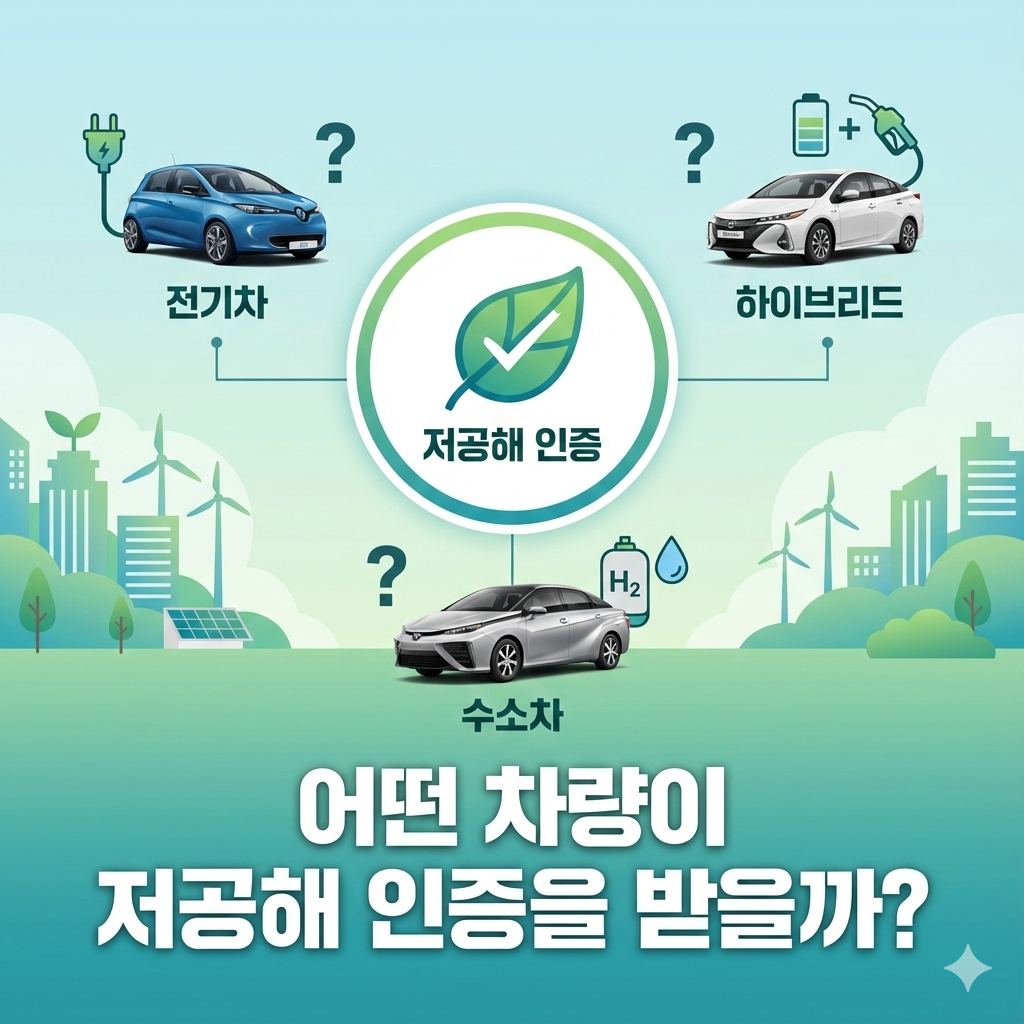 전기차 하이브리드 수소차 중 어떤 차량이 저공해 인증을 받을까