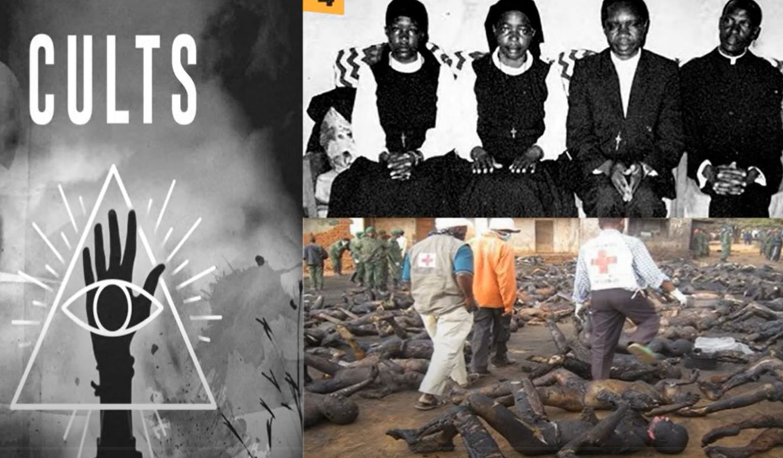 우간다 카눙구에서 발생한 사이비종교 교회 화재사건으로 숨진 시신 530구