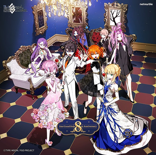 한국 페이트 그랜드 오더 8주년 키비주얼 일러스트