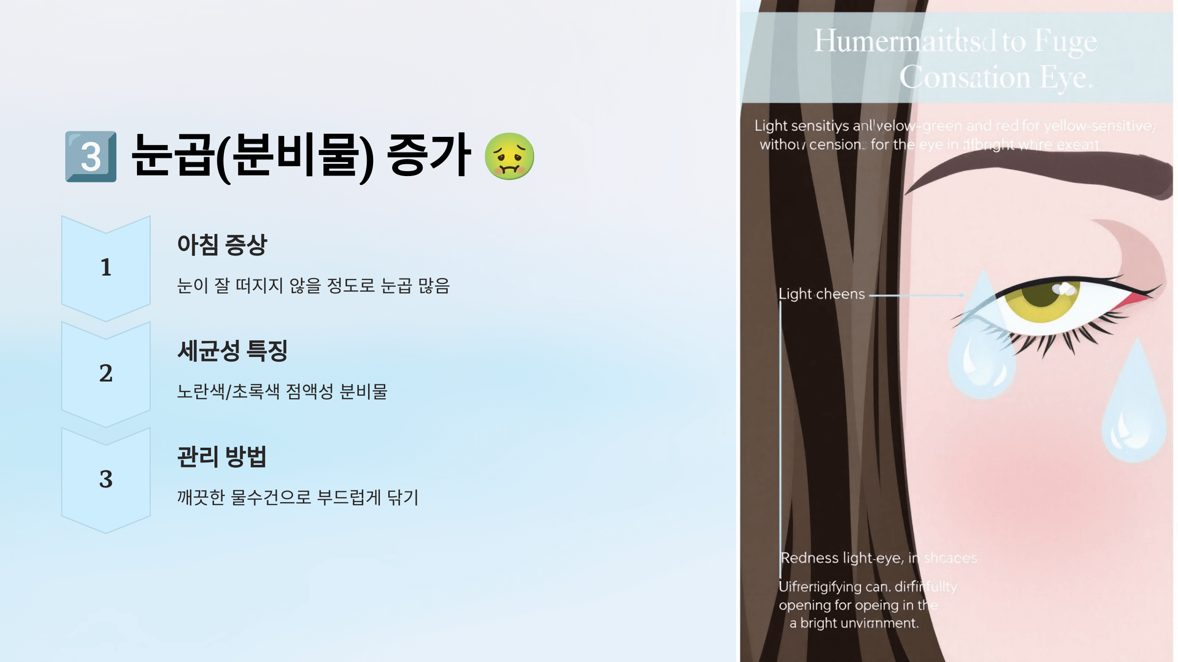 결막염과 관련된 사진입니다.