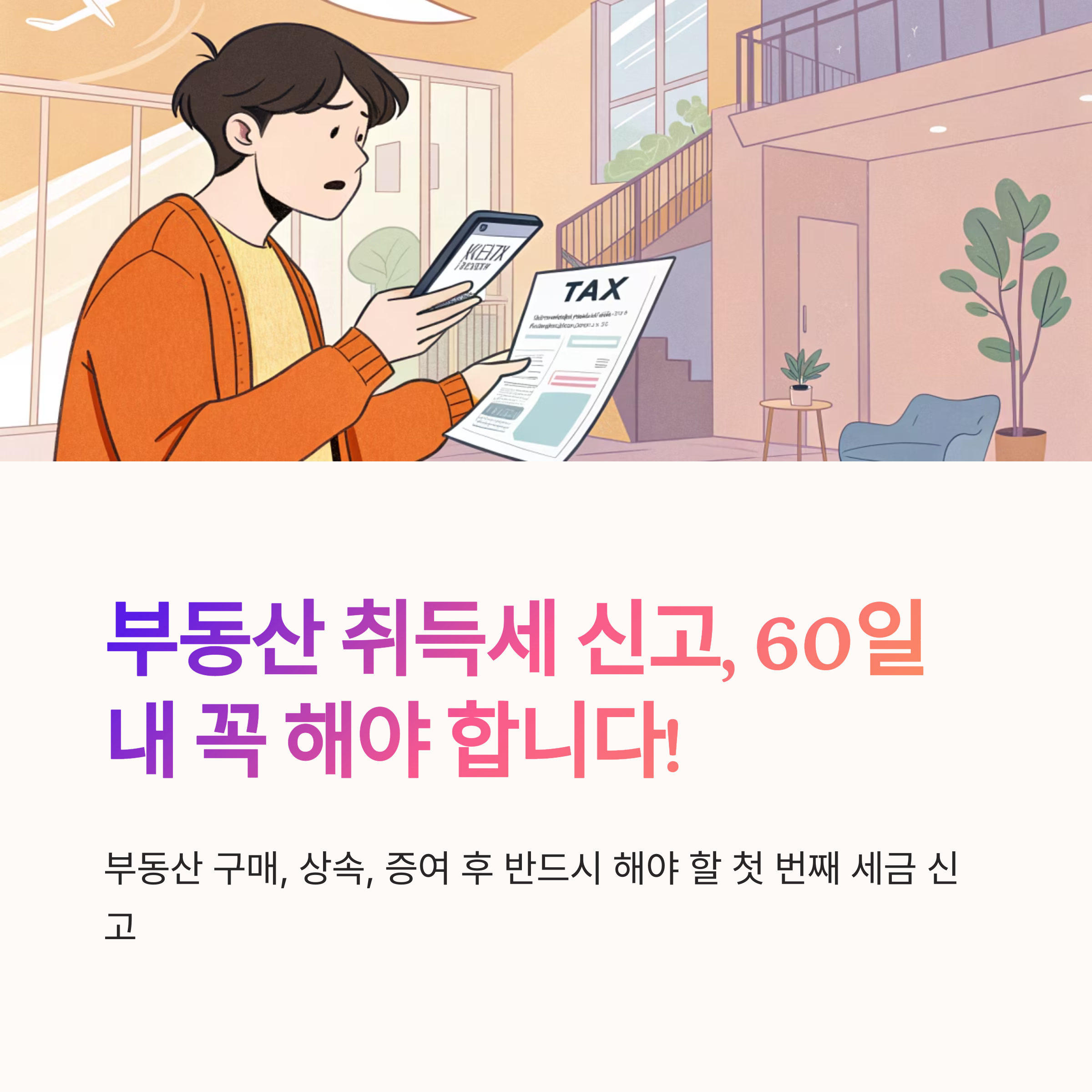취득세 신고 절차 알아보기