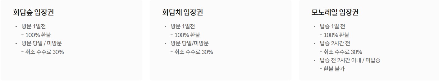 화담숲입장료
