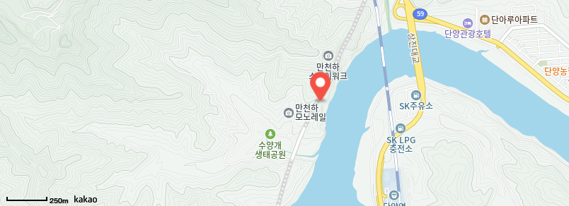잔도길 위치 지도 캡처 사진