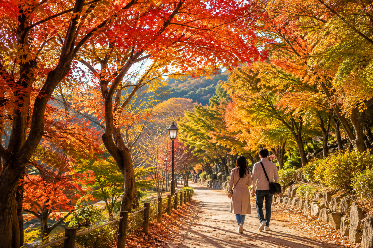 등산 없이 산책로를 걸으며 감상하는 서울 근교 단풍 명소