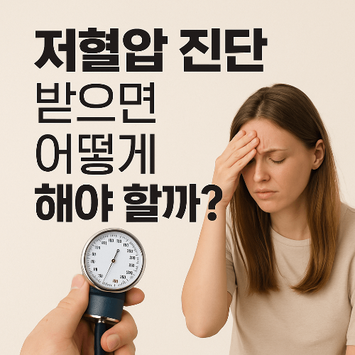 저혈압 진단 받으면 어떻게 해야 할까? 병원 검사부터 생활습관까지