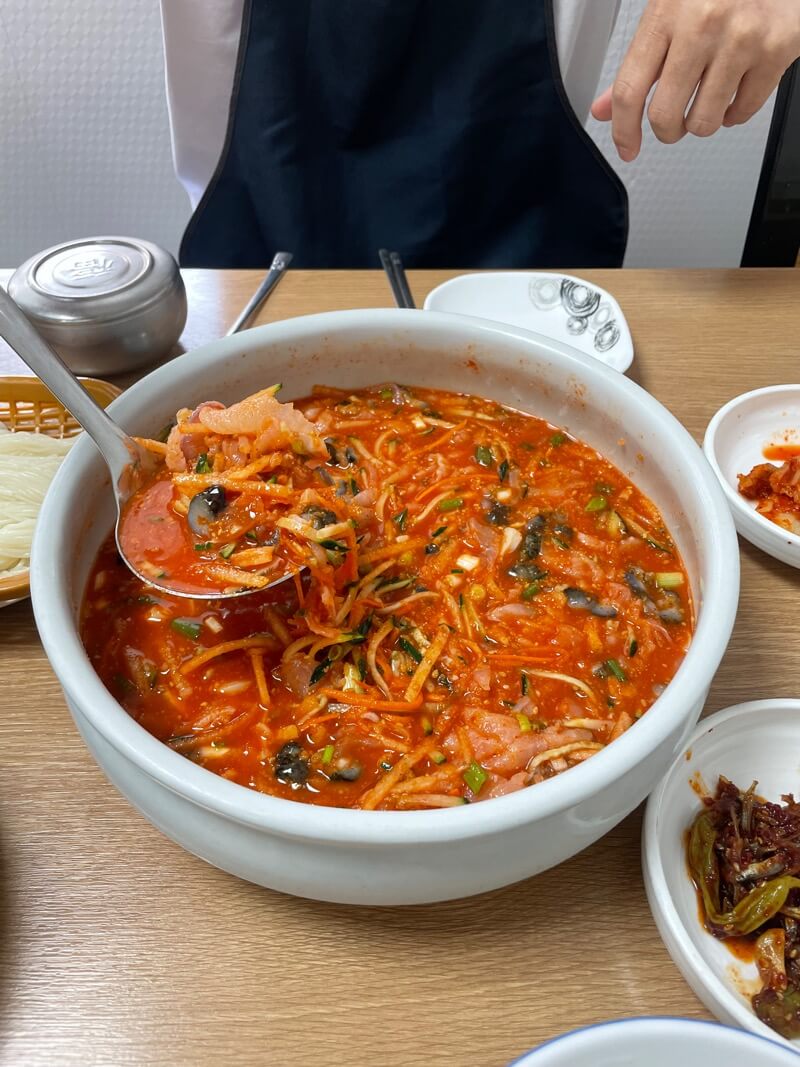 연일물회 옹가지물회