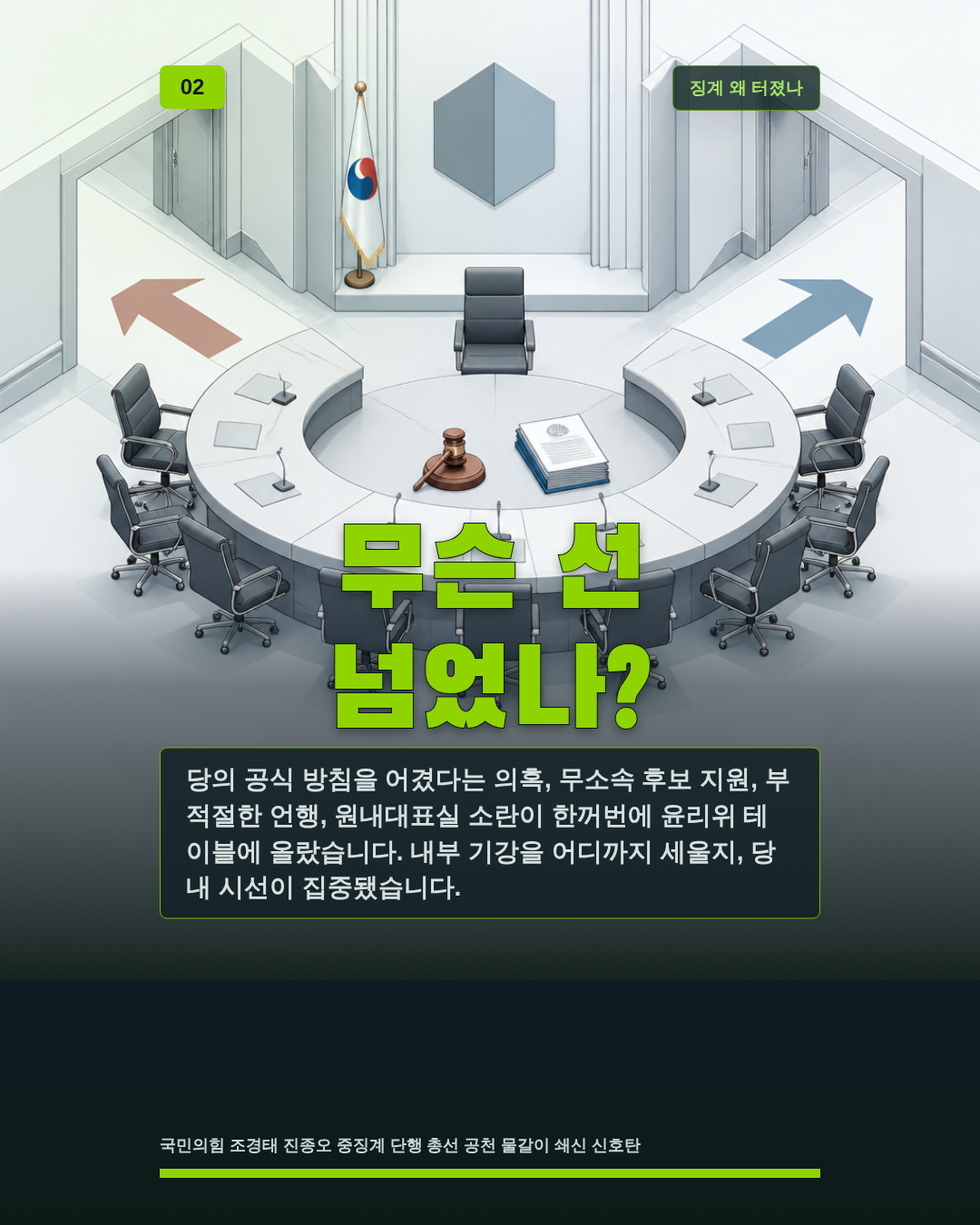 무슨 선 넘었나?
