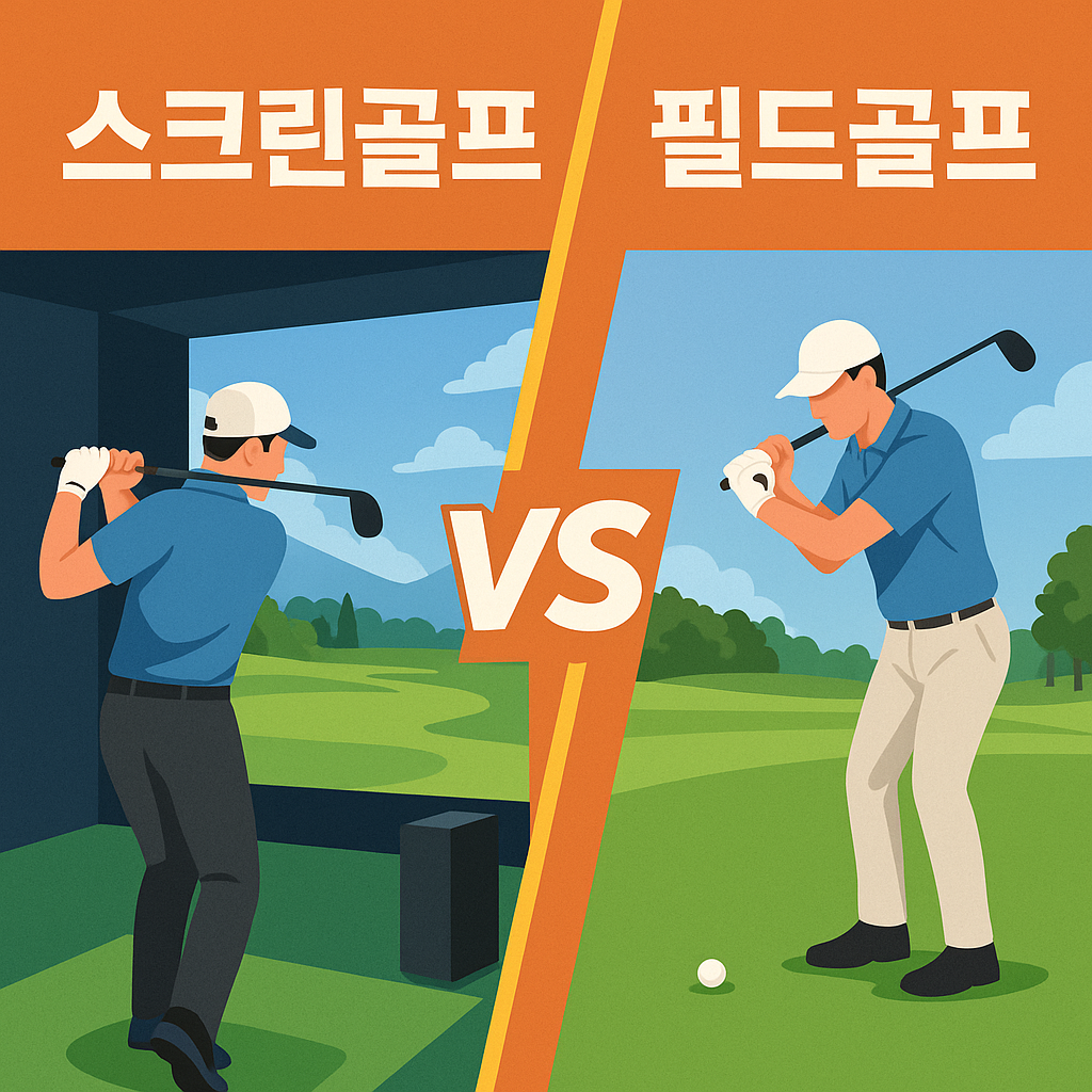스크린골프와 필드골프의 차이점