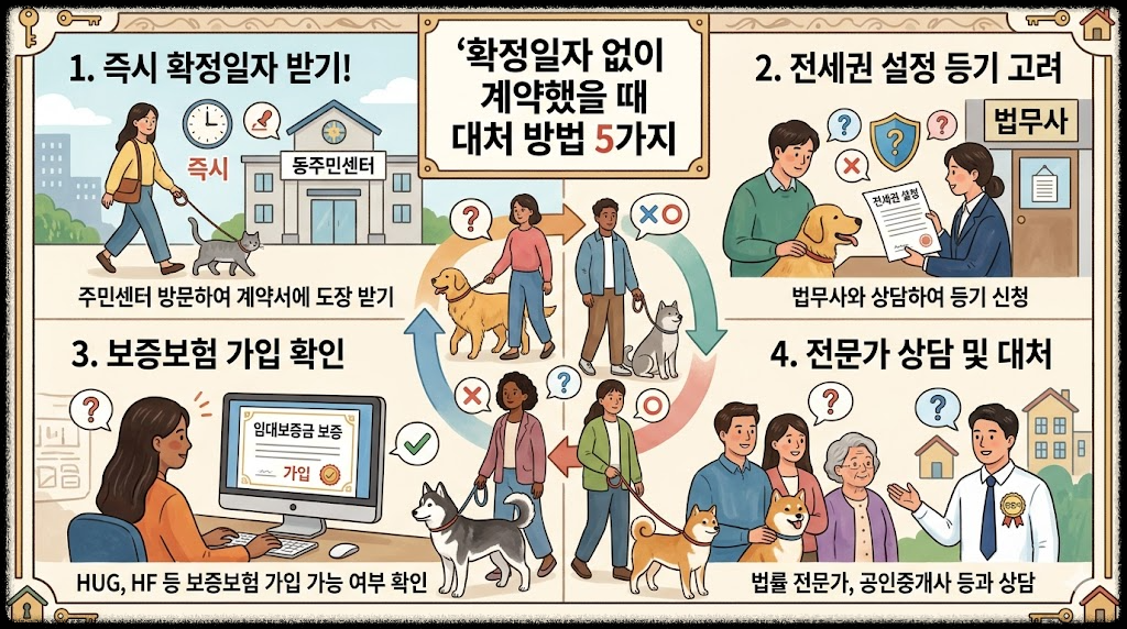 확정일자 없이 계약했을 때 대처 방법