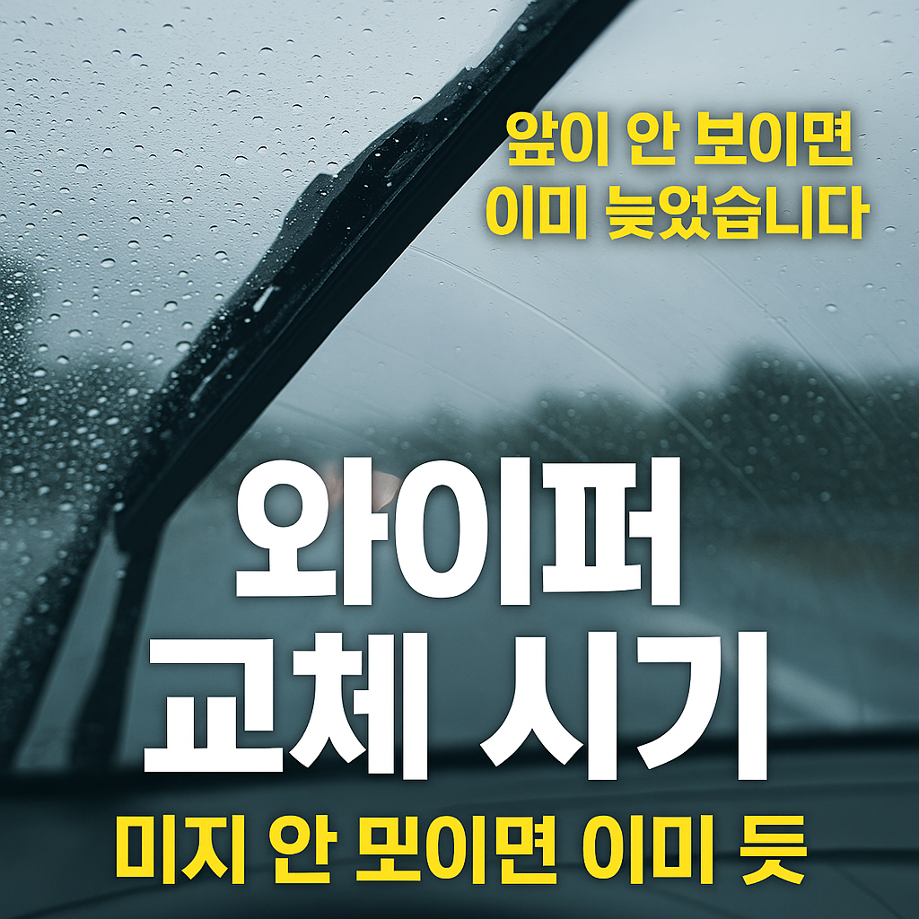 빗물을 쓰는 와이퍼