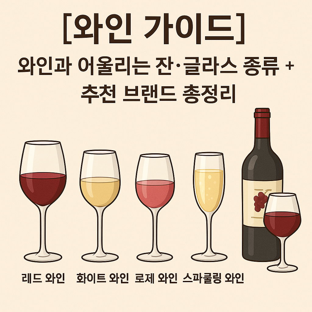 [와인 가이드] 와인과 어울리는 잔&middot;글라스 종류 + 추천 브랜드 총정리