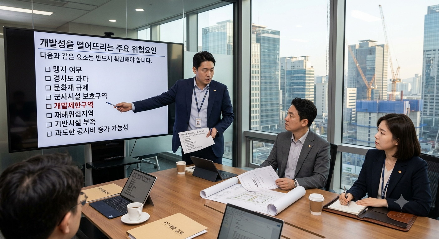 개발성을 떨어뜨리는 주요 위험요인