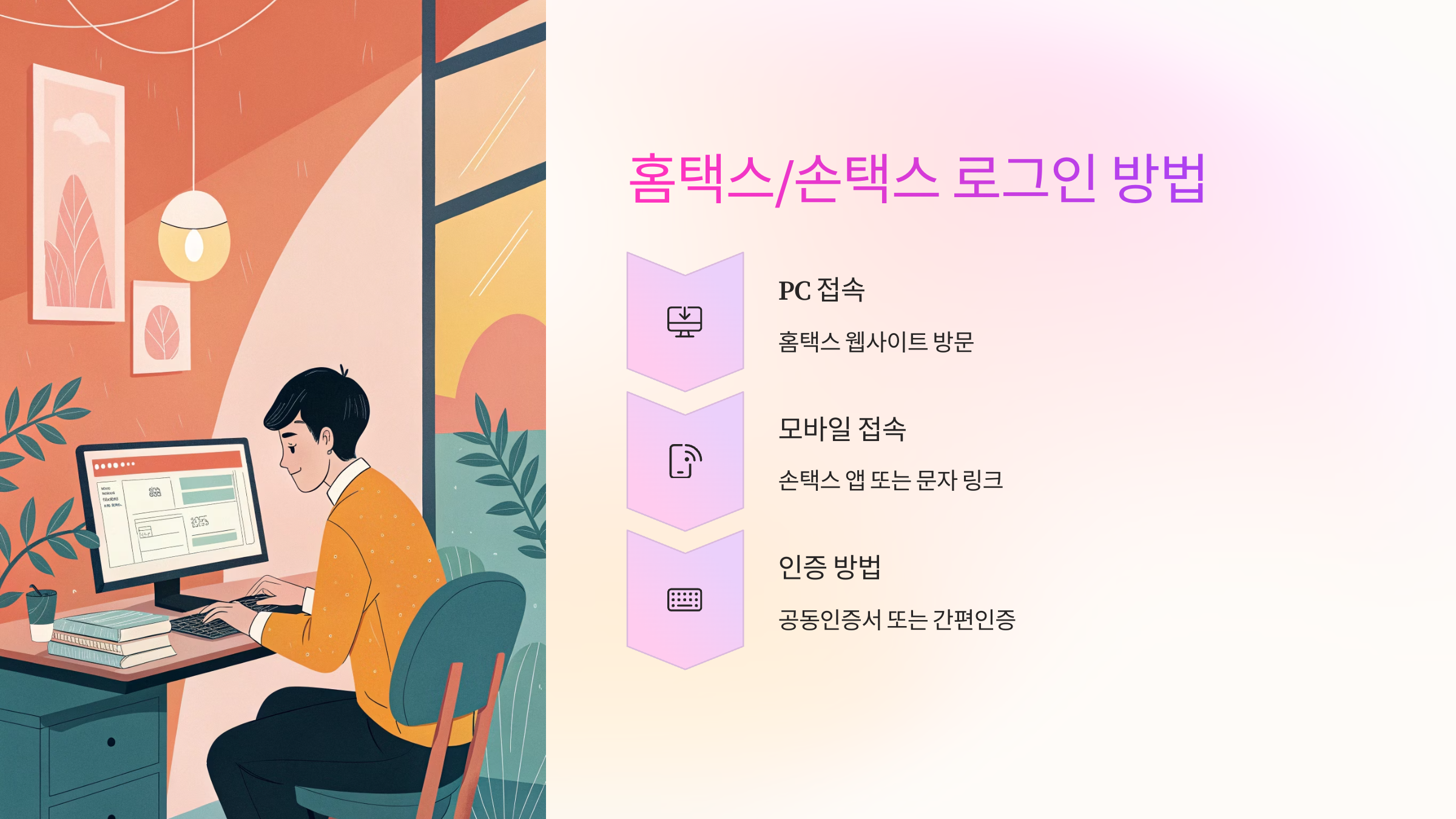 🔐 홈택스/손택스 로그인 방법