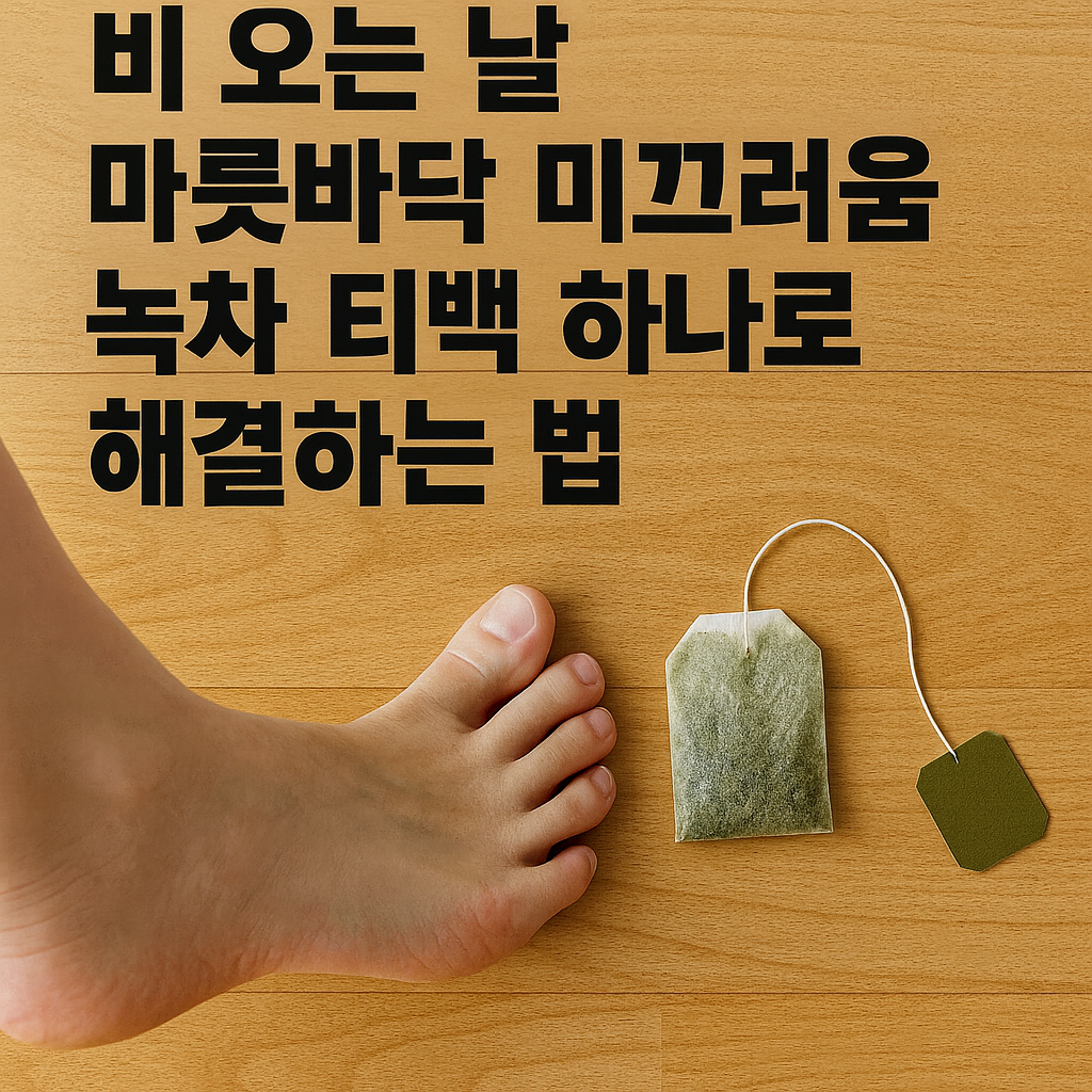 녹차 티백 하나로 해결하는 법