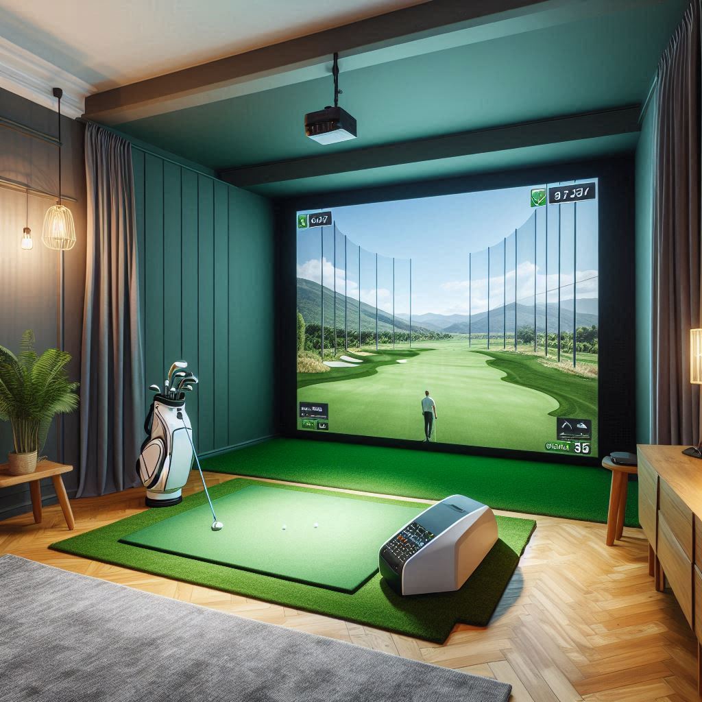 스크린골프장 배경