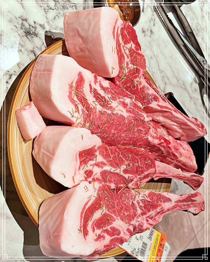 인천 송도 맛집 소고기 꽃등심, 새우살, 양념 갈비살