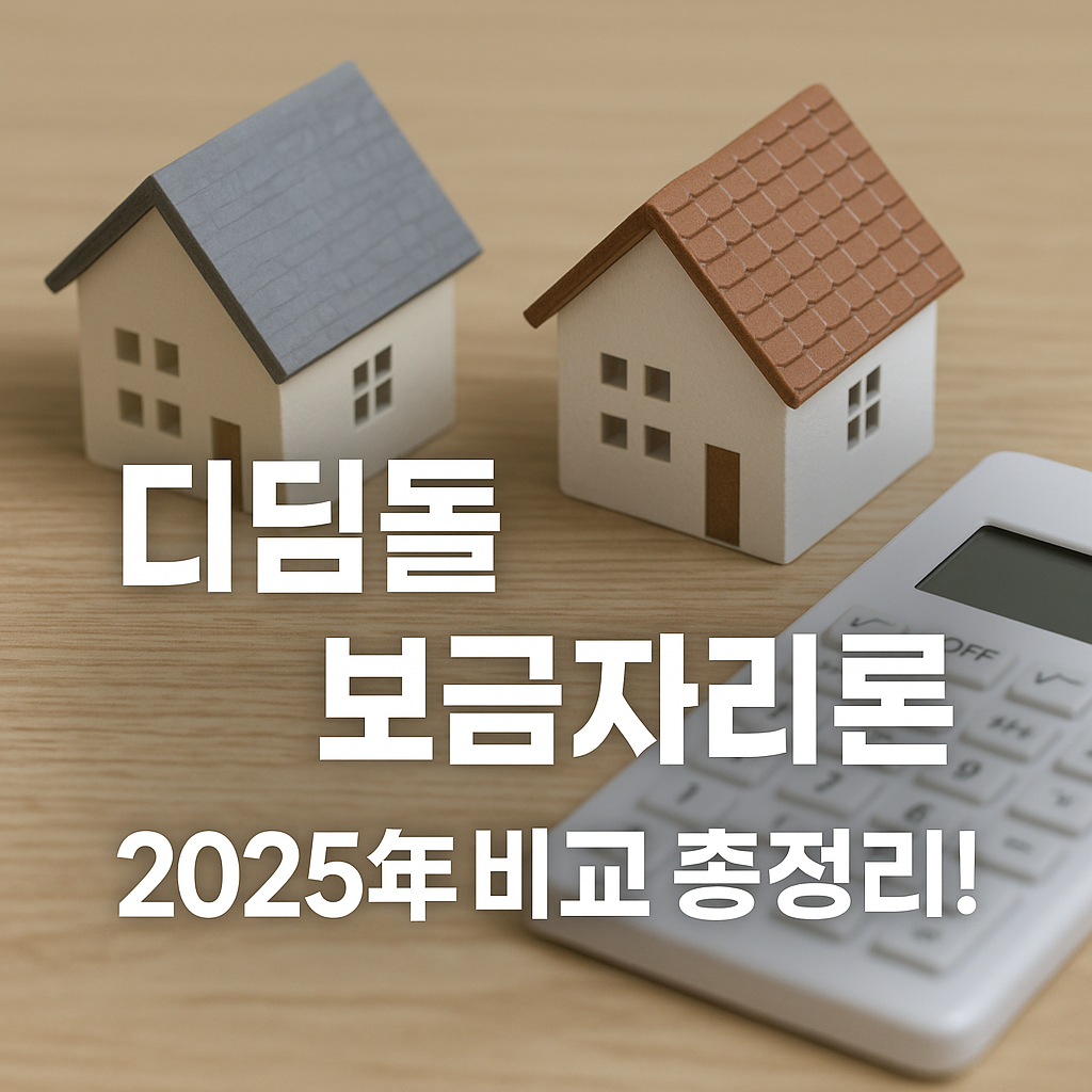 디딤돌 보금자리론 비교 정리