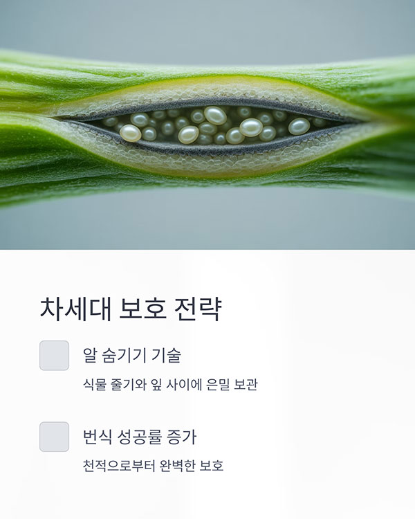 알을 숨기는 전략: 생존 확률 극대화