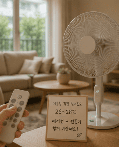 에어컨 전기세 절약방법 적정온도는?