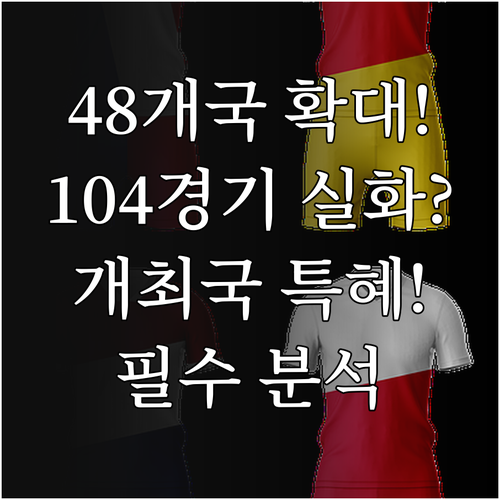 2026 월드컵 48개국 개편 104..
