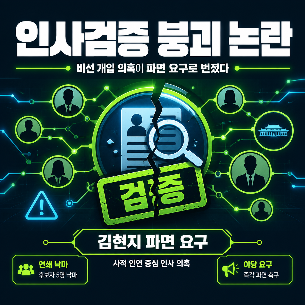 인사검증 붕괴 논란