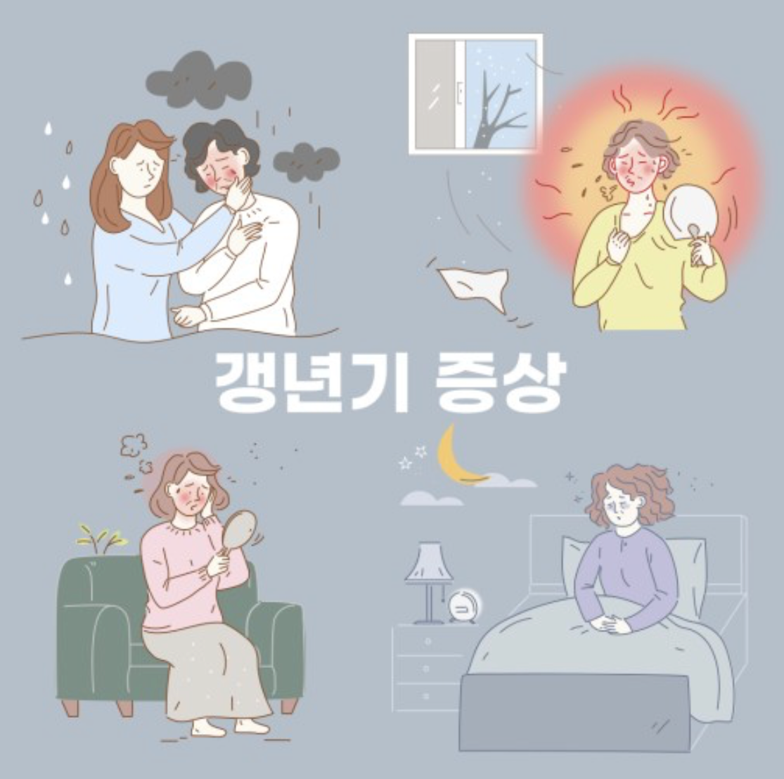 갱년기 증상 : 열감, 감정기복, 기억력 저하, 갱년기 극복 생활 습관 개선법 등
