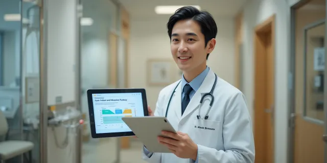 전문가 상담으로 개인 상태에 맞춘 비타민 c 과다복용 예방 가이드를 설명하는 장면