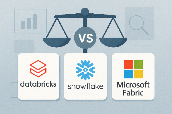Databricks, Snowflake, Microsoft Fabric 비교 분석
