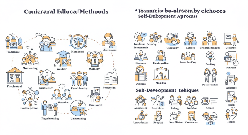 교육 방식과 자기계발 접근법의 차이