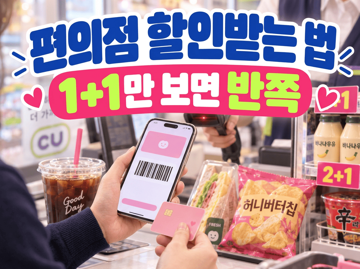 편의점 할인받는 법 대표 이미지