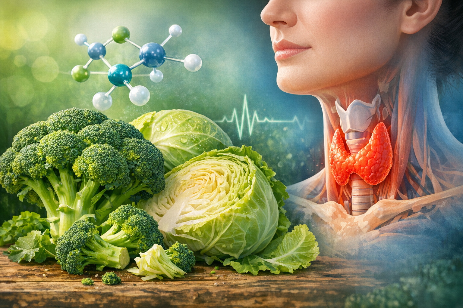 십자화과 채소인 브로콜리와 양배추, 갑상선 기능 영향 채소 이미지