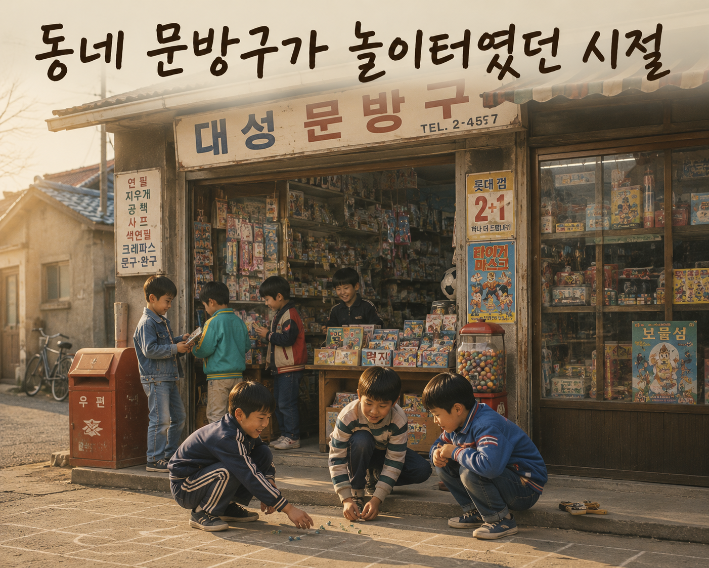 동네 문방구가 놀이터였던 시절