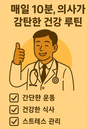 매일 10분 의사가 감탄한 건강 루틴 사진